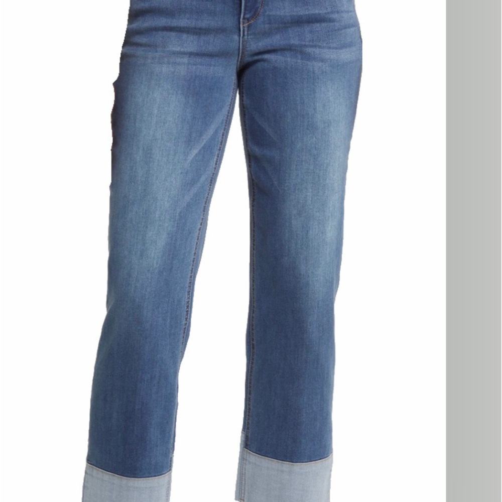 Wit and Wisdom Absolution High Waist Tacked cuff Boyfriend Jean